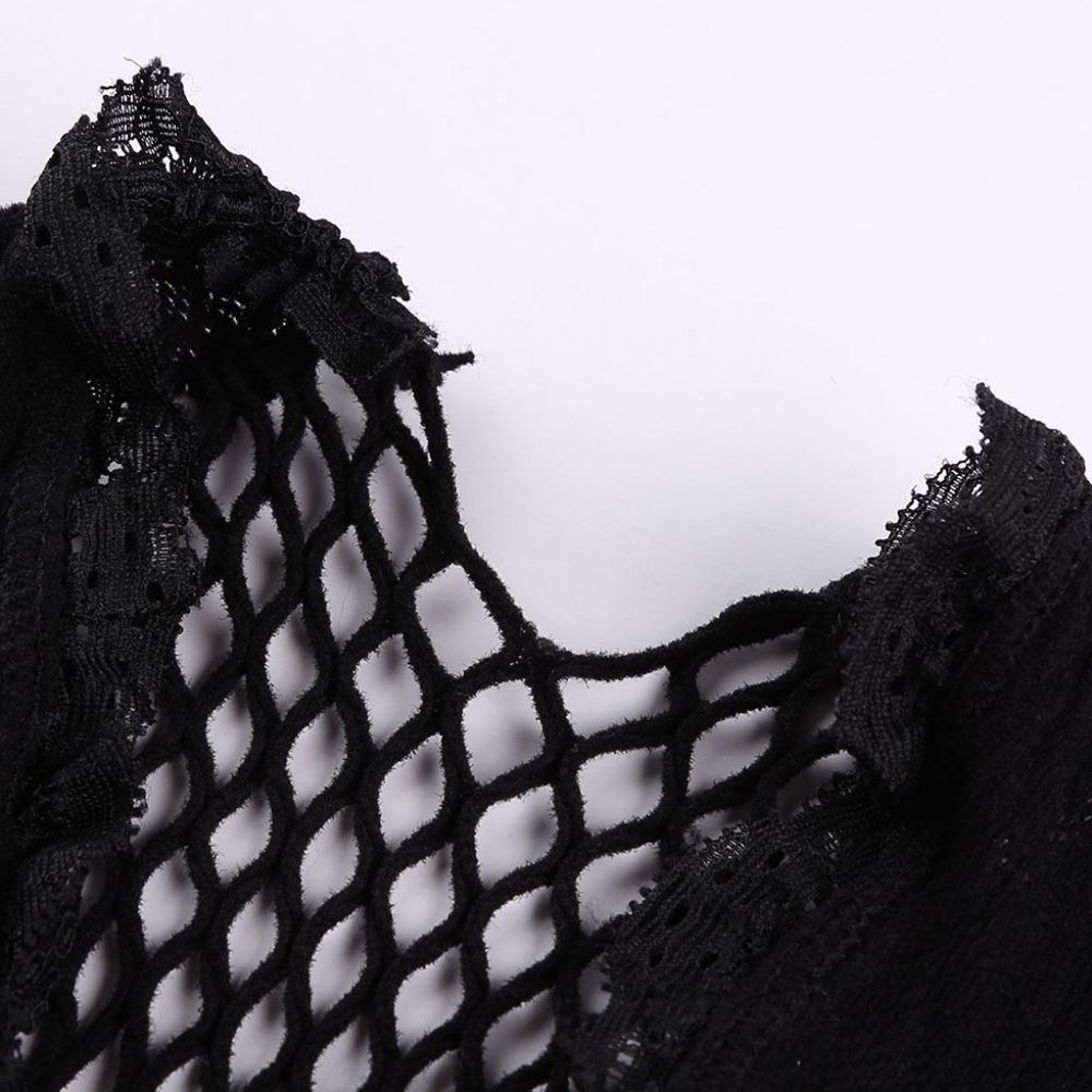 Lingerie Sexy Slutty Cosplay Black Bodysuit Bodystocking Fishnet Hot - Picture 9 of 9